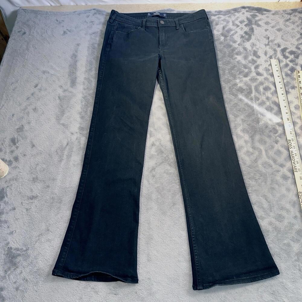 Hollister Low Rise Bootcut Black Jeans Stretch Size 9S W29x30L
